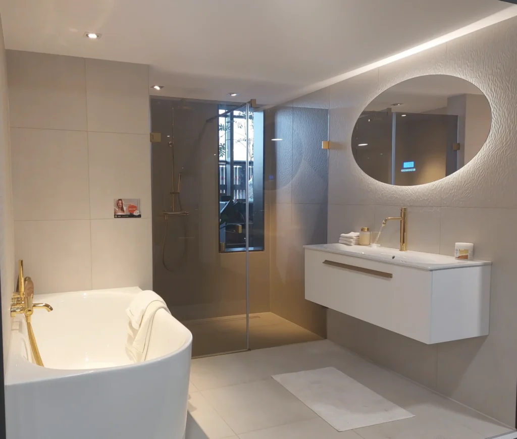 Moderne badkamer opstelling